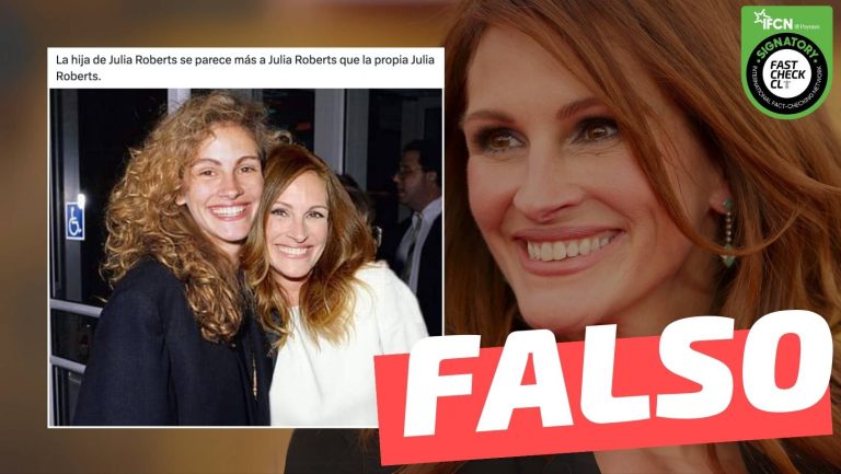 Read more about the article (Imagen) “La hija de Julia Roberts se parece más a Julia Roberts que la propia Julia Roberts”: #Falso