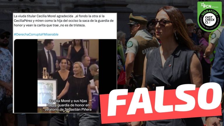 Read more about the article (Video) Hija de Sebastián Piñera sacó a Cecilia Pérez de la guardia de honor: #Falso