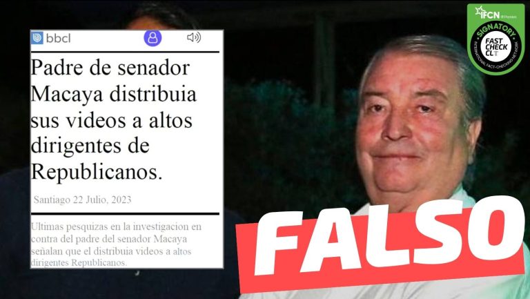 Read more about the article (Imagen) “Padre de senador Macaya distribuía sus videos a altos dirigentes de Republicanos”: #Falso