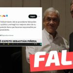 José Antonio Kast tuiteó: “(…) La izquierda tiene que hacerse responsable por este atentado contra el expresidente”: #Falso