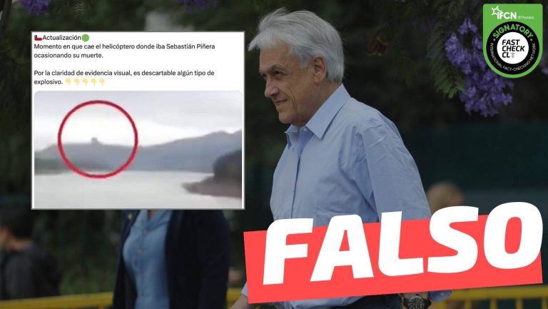 Read more about the article (Video) “Momento en que cae el helicóptero donde iba Sebastián Piñera ocasionando su muerte”: #Falso