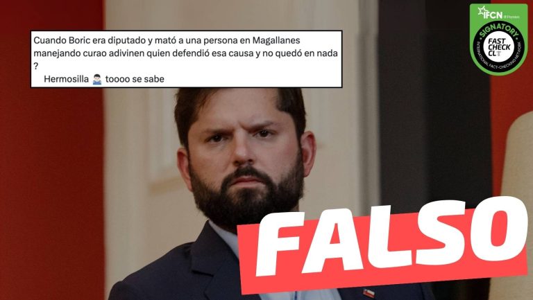 Read more about the article “Cuando Boric era diputado y mató a una persona en Magallanes” manejando en estado de ebriedad, la causa fue defendida por Luis Hermosilla: #Falso