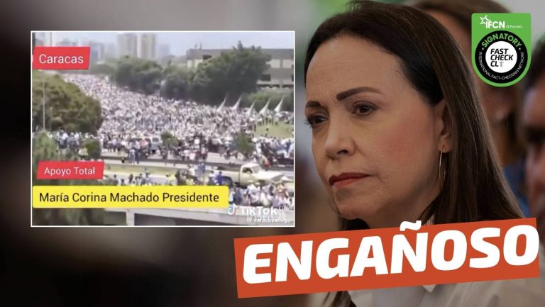 Read more about the article (Video) Caracas: Marcha de apoyo a la candidata presidencial de la oposición venezolana, María Corina Machado: #Engañoso