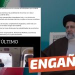 “Estas son las últimas imágenes del presidente de Irán a bordo del helicóptero que se habría estrellado”: #Engañoso