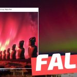 (Imagen) “Aurora austral en Isla de Pascua”: #Falso
