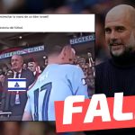 (Video) “Pep Guardiola se niega a estrechar la mano de un líder israelí”: #Falso
