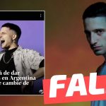(Imagen) “Wos dejará de dar conciertos en Argentina ‘hasta que cambie de gobierno'”: #Falso