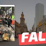 (Imagen) Parrillada improvisada en las calles de Santiago Centro: #Falso