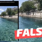 Imagen del río Sena con aguas cristalinas previo a los Juegos Olímpicos: #Falso