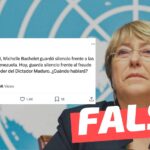 “Cuando estuvo en la ONU, Michelle Bachelet guardó silencio frente a las violaciones a DDHH en Venezuela”: #Falso