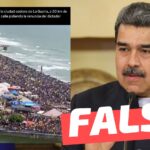 “Imágenes de la ciudad costera de La Guaira. Manifestantes en la calle piden la renuncia del dictador Nicolás Maduro”: #Falso
