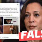 (Imagen) Kamala Harris utilizó aretes con audífonos inalámbricos durante el debate: #Falso