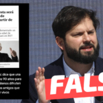 “El gobierno de Boric dice que una buena edad (para jubilar) es de los 90 años”: #Falso