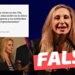 Karina Milei: “Piensan que la educación es la única vía para el progreso y no entienden sobre tarot o criptomonedas”: #Falso