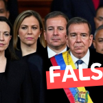 (Imagen) “En este momento en Venezuela amanecen con nuevo Presidente constitucional y Comandante en Jefe: Edmundo González Urrutia”: #Falso