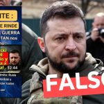“¡Zelenski cede Donbás y Crimea a Rusia!”: #Falso