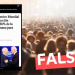 “El Foro Económico Mundial exige una reducción ‘urgente’ del 86% de la población humana para 2030”: #Falso