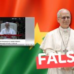 (Video) Mensaje del Papa León XIV al presidente de Burkina Faso: #Falso