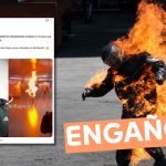 (Video) “El ultra kukardo que ayer prometió prenderse fuego si Cristina iba presa cumplió su promesa”: #Engañoso