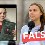 (Imagen) Greta Thunberg sosteniendo el libro “Sobre los judíos y sus mentiras”: #Falso