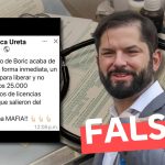 “El gobierno de Boric acaba de sacar un dictamen para liberar y no acusar a los 25.000 funcionarios de licencias médicas que salieron del país”: #Falso