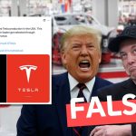 “El presidente Donald Trump prohibió la producción de Tesla en Estados Unidos”: #Falso