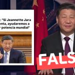 (Imagen) “Xi Jinping: ‘Si Jeannette Jara es presidenta, ayudaremos a Chile a ser potencia mundial'”: #Falso
