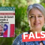 Portada de El Observador de Uruguay: La fortuna de Jeannette Jara asciende a 4.000 millones: #Falso