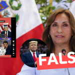 “Dina Boluarte le da el apoyo a Trump. Perú y EE.UU se unirán contra el dictador Maduro”: #Falso