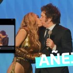 (Video) Javier Milei besando a su expareja Fátima Flórez en un concierto: #Añejo