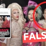 (Imagen) “La foto inédita de Javier Milei vestido de mujer”: #Falso