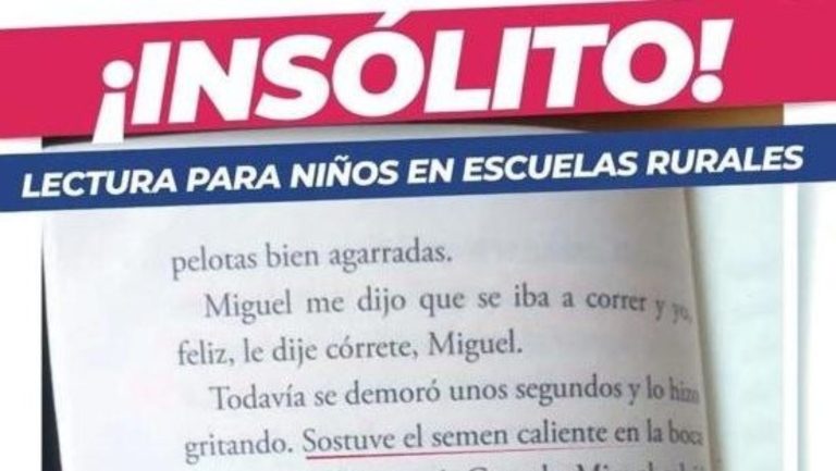 Lee más sobre el artículo (Imagen) “Lectura para niños en escuelas rurales” de índole erótica y vinculada a la ESI: #Engañoso