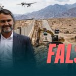 Imagen compartida por el senador Macaya que muestra los avances de la zanja en el norte: #Falso